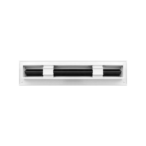 BUILDMART - 12" White Linear Slot Diffuser - 1 Slot - Single Slot - Decorative Air Vent - Modern AC Vent Cover for Ceiling, Walls & Floors - Texas Buildmart