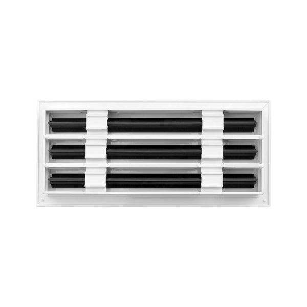 BUILDMART - 12" White Linear Slot Diffuser - 3 Slot - Triple Slot - Decorative Air Vent - Modern AC Vent Cover for Ceiling, Walls & Floors - Texas Buildmart