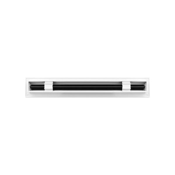 BUILDMART - 18" White Linear Slot Diffuser - 1 Slot - Single Slot - Decorative Air Vent - Modern AC Vent Cover for Ceiling, Walls & Floors - Texas Buildmart