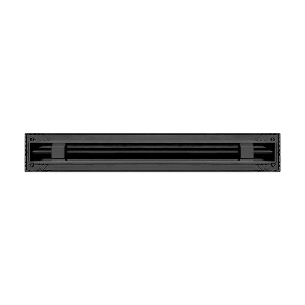 BUILDMART - 18" Linear Slot Diffuser - 1 Slot - Single Slot - Black Decorative Air Vent - Modern AC Vent Cover for Ceiling, Walls & Floors - Texas Buildmart