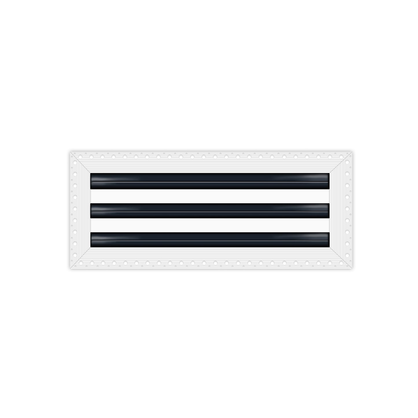 BUILDMART - 18" MUD-IN Linear Slot Diffuser - 3 Slot - Air Vent Cover - Drywall MUD IN White Air Vent - MUD Linear Slot Diffuser - Register Grille for Ceiling and Walls - Texas Buildmart