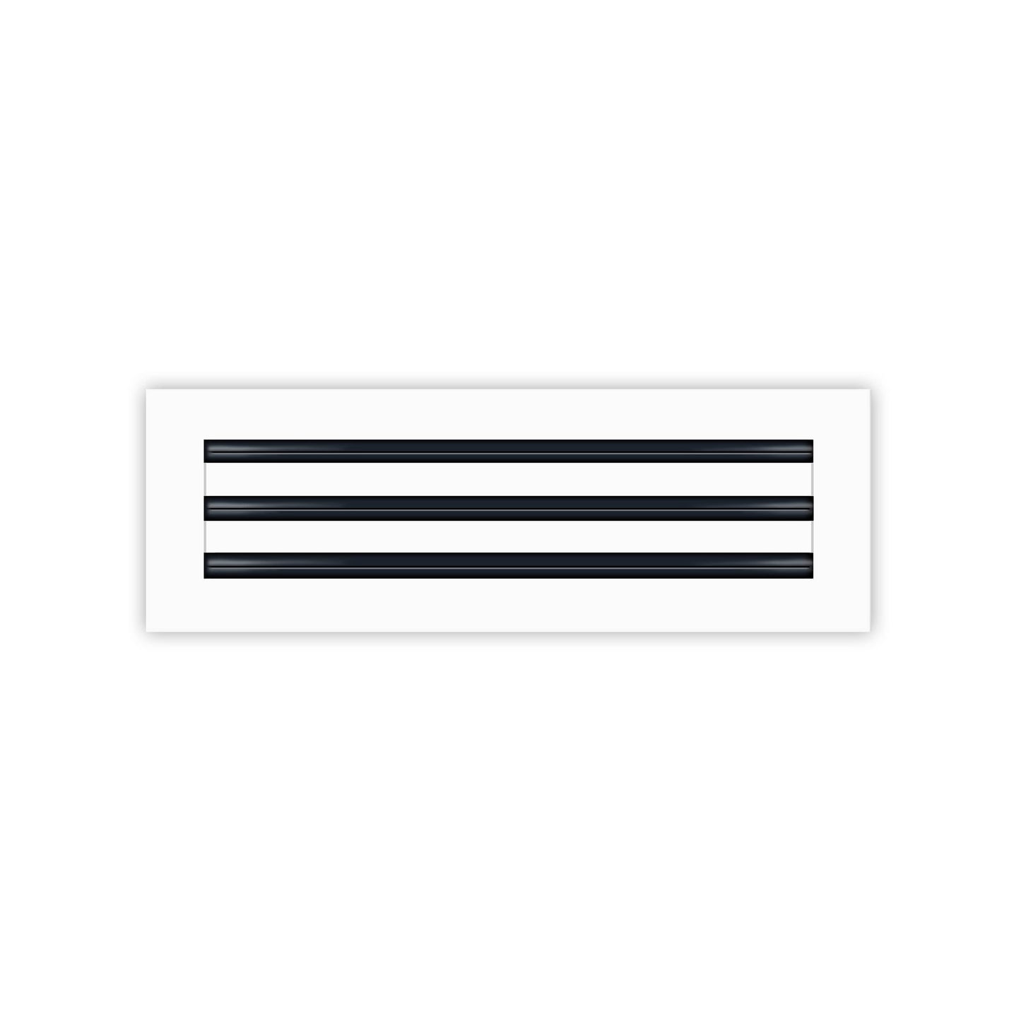 BUILDMART - 6x6 MUD-IN Air Vent Cover - Drywall MUD IN White Air Vent - MUD Linear Slot Diffuser - Register Grille for Ceiling and Walls - Texas Buildmart