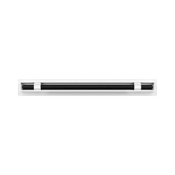 BUILDMART - 24" White Linear Slot Diffuser - 1 Slot - Single Slot - Decorative Air Vent - Modern AC Vent Cover for Ceiling, Walls & Floors - Texas Buildmart