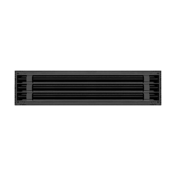 BUILDMART - 36" Linear Slot Diffuser - 3 Slot - Triple Slot - Black Decorative Air Vent - Modern AC Vent Cover for Ceiling, Walls & Floors - Texas Buildmart