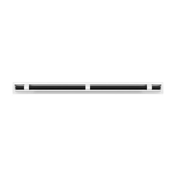 BUILDMART - 36" White Linear Slot Diffuser - 1 Slot - Single Slot - Decorative Air Vent - Modern AC Vent Cover for Ceiling, Walls & Floors - Texas Buildmart
