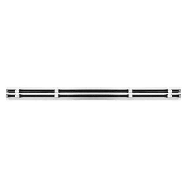 BUILDMART - 48" White Linear Slot Diffuser - 2 Slot - Double Slot - Decorative Air Vent - Modern AC Vent Cover for Ceiling, Walls & Floors - Texas Buildmart
