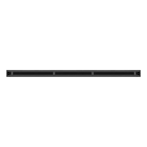 BUILDMART - 48" Linear Slot Diffuser - 1 Slot - Single Slot - Black Decorative Air Vent - Modern AC Vent Cover for Ceiling, Walls & Floors - Texas Buildmart