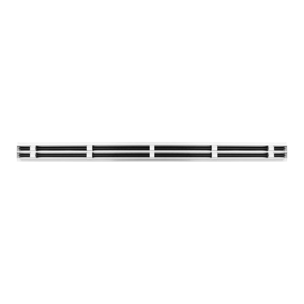 BUILDMART - 60" White Linear Slot Diffuser - 2 Slot - Double Slot - Decorative Air Vent - Modern AC Vent Cover for Ceiling, Walls & Floors - Texas Buildmart