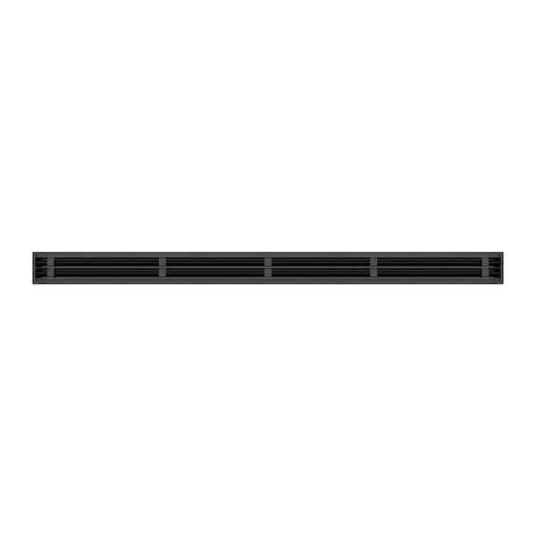 BUILDMART - 60" Linear Slot Diffuser - 2 Slot - Double Slot - Black Decorative Linear Air - Modern AC Vent Cover for Ceilings, Walls & Floors - Texas Buildmart