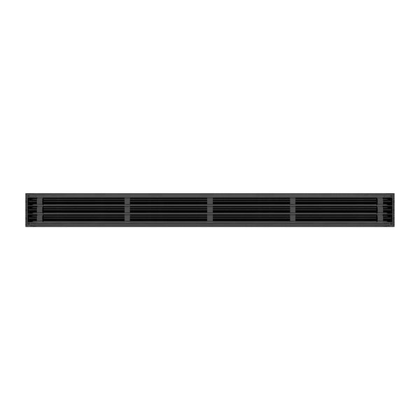 BUILDMART - 60" Linear Slot Diffuser - 3 Slot - Triple Slot - Black Decorative Air Vent - Modern AC Vent Cover for Ceiling, Walls & Floors - Texas Buildmart