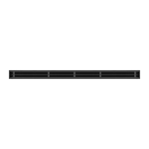 BUILDMART - 72" Linear Slot Diffuser - 2 Slot - Double Slot - Black Decorative Air Vent - Modern AC Vent Cover for Ceiling, Walls & Floors - Texas Buildmart