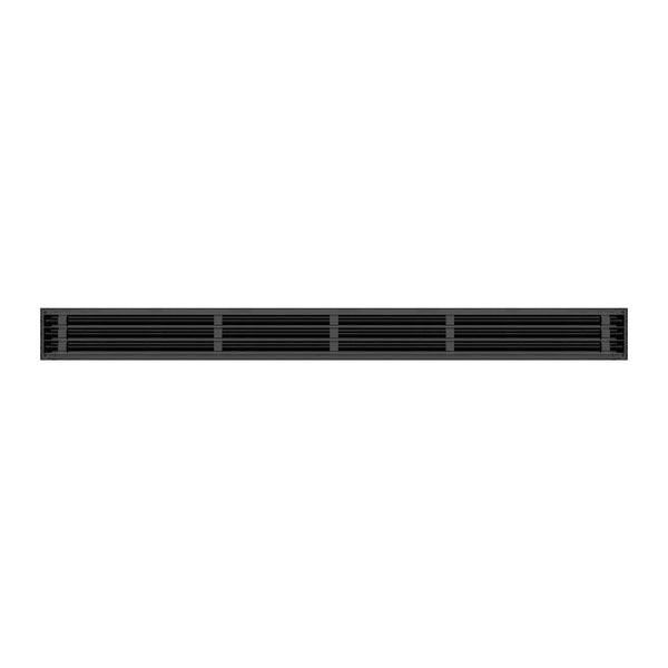 BUILDMART - 72" Linear Slot Diffuser - 3 Slot - Triple Slot - Black Decorative Air Vent - Modern AC Vent Cover for Ceiling, Walls & Floors - Texas Buildmart