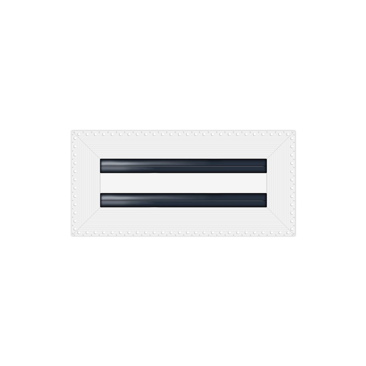BUILDMART - 10x4 MUD-IN Air Vent Cover - Drywall MUD IN White Air Vent - MUD Linear Slot Diffuser - Register Grille for Ceiling and Walls - Texas Buildmart