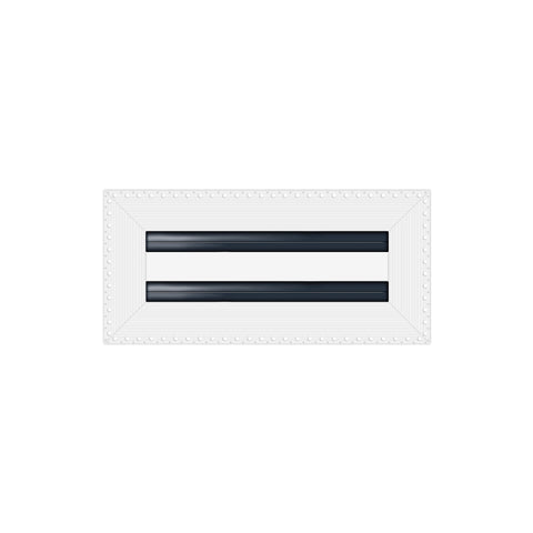 BUILDMART - 10x4 Mud In Air Vent Cover - Drywall Mud-in White Air Vent - Mud Linear Slot Diffuser - Register Grille for Ceiling and Walls - Texas Buildmart