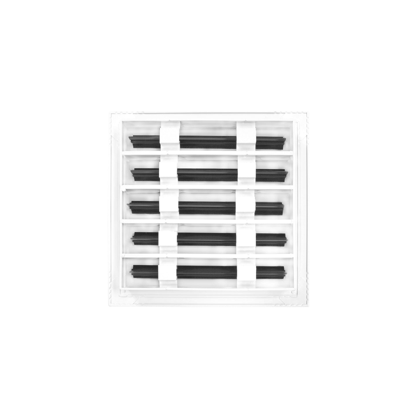 Back of 10x10 Modern Air Vent Cover White - 10x10 Standard Linear Slot Diffuser White - Texas Buildmart