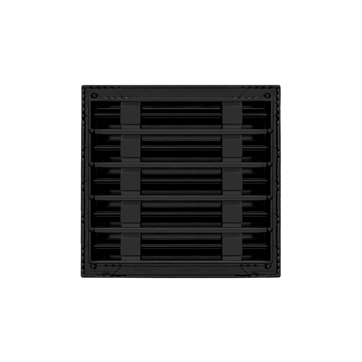 Back of 10x10 Modern Air Vent Cover Black - 10x10 Standard Linear Slot Diffuser Black - Texas Buildmart
