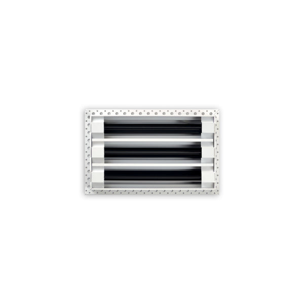 BUILDMART - 10x6 MUD-IN Air Vent Cover - Drywall MUD IN White Air Vent - MUD Linear Slot Diffuser - Register Grille for Ceiling and Walls - Texas Buildmart