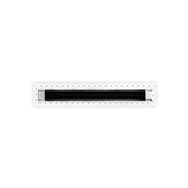 BUILDMART - 12" MUD-IN Linear Slot Diffuser - 1 Slot - Air Vent Cover - Drywall MUD IN White Air Vent - MUD Linear Slot Diffuser - Register Grille for Ceiling and Walls - Texas Buildmart