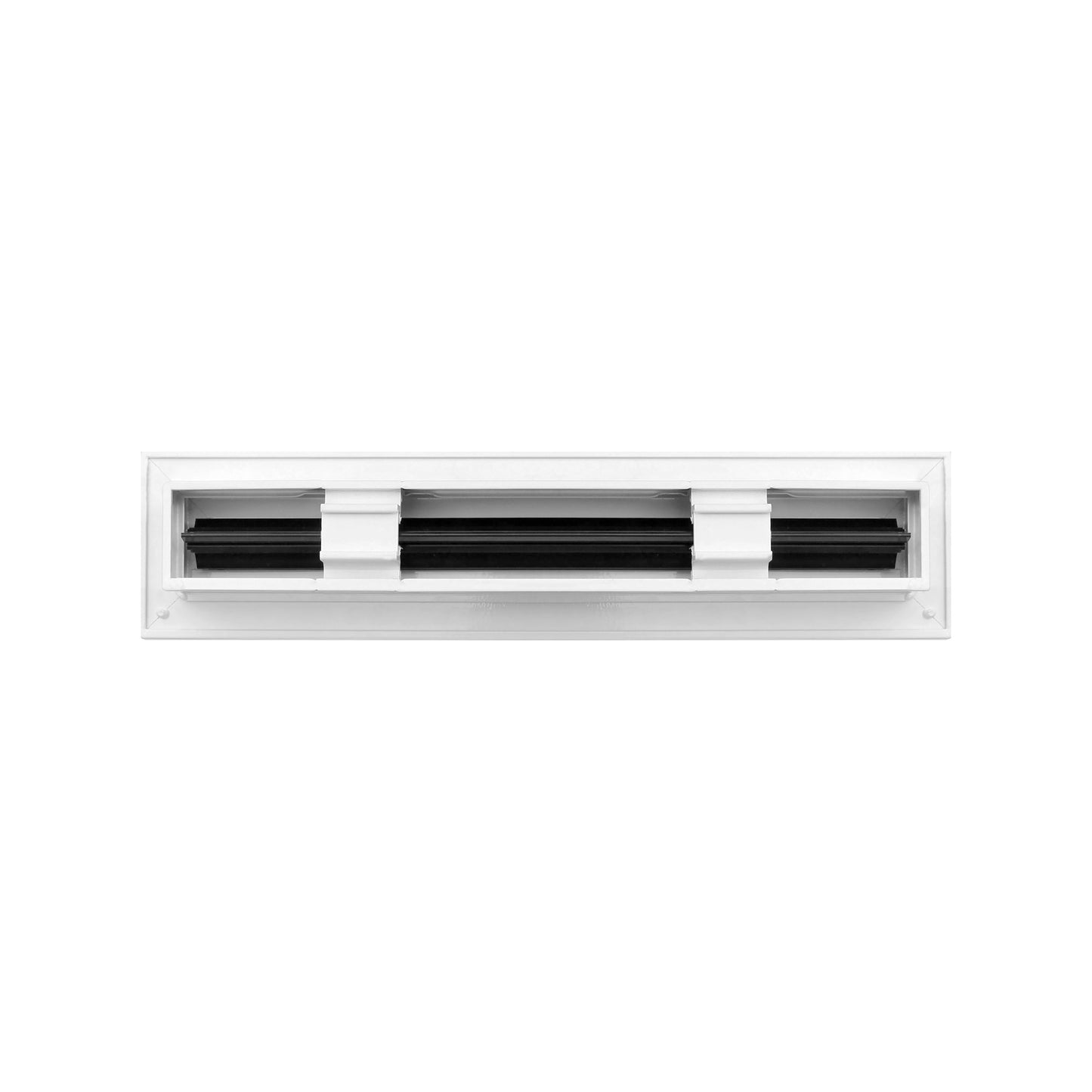 Back of 12 Inch 1 slot Linear Air Vent Cover White - 12 Inch 1 slot Linear Diffuser White - Texas Buildmart