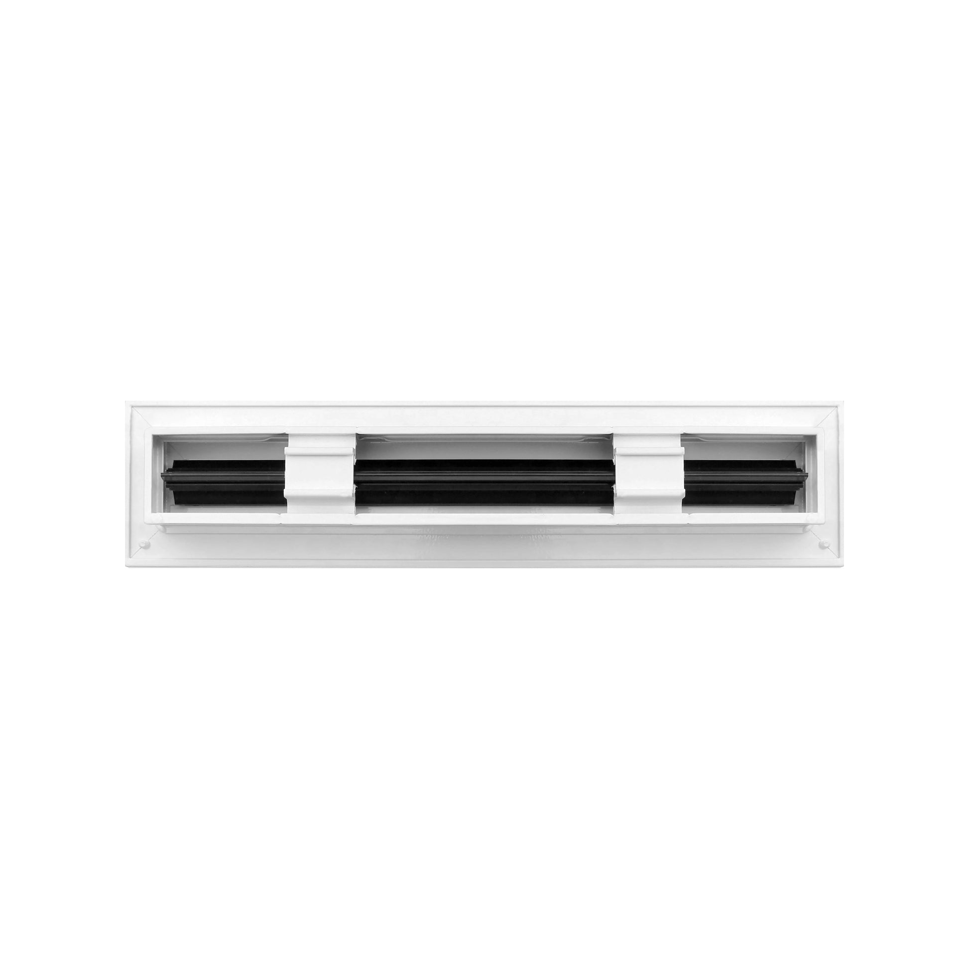 Back of 12 Inch 1 slot Linear Air Vent Cover White - 12 Inch 1 slot Linear Diffuser White - Texas Buildmart