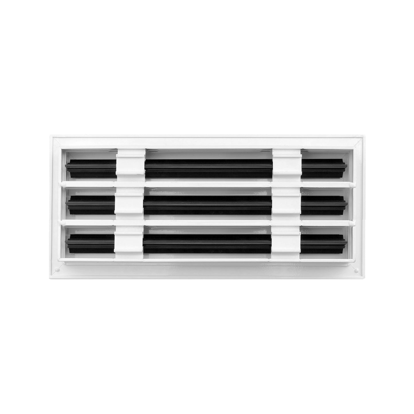Back of 12 Inch 3 slot Linear Air Vent Cover White - 12 Inch 3 slot Linear Diffuser White - Texas Buildmart