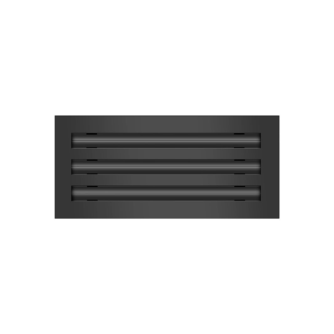 3 Slot - Triple Slot - Linear Slot Diffusers - Black – Vent Cover
