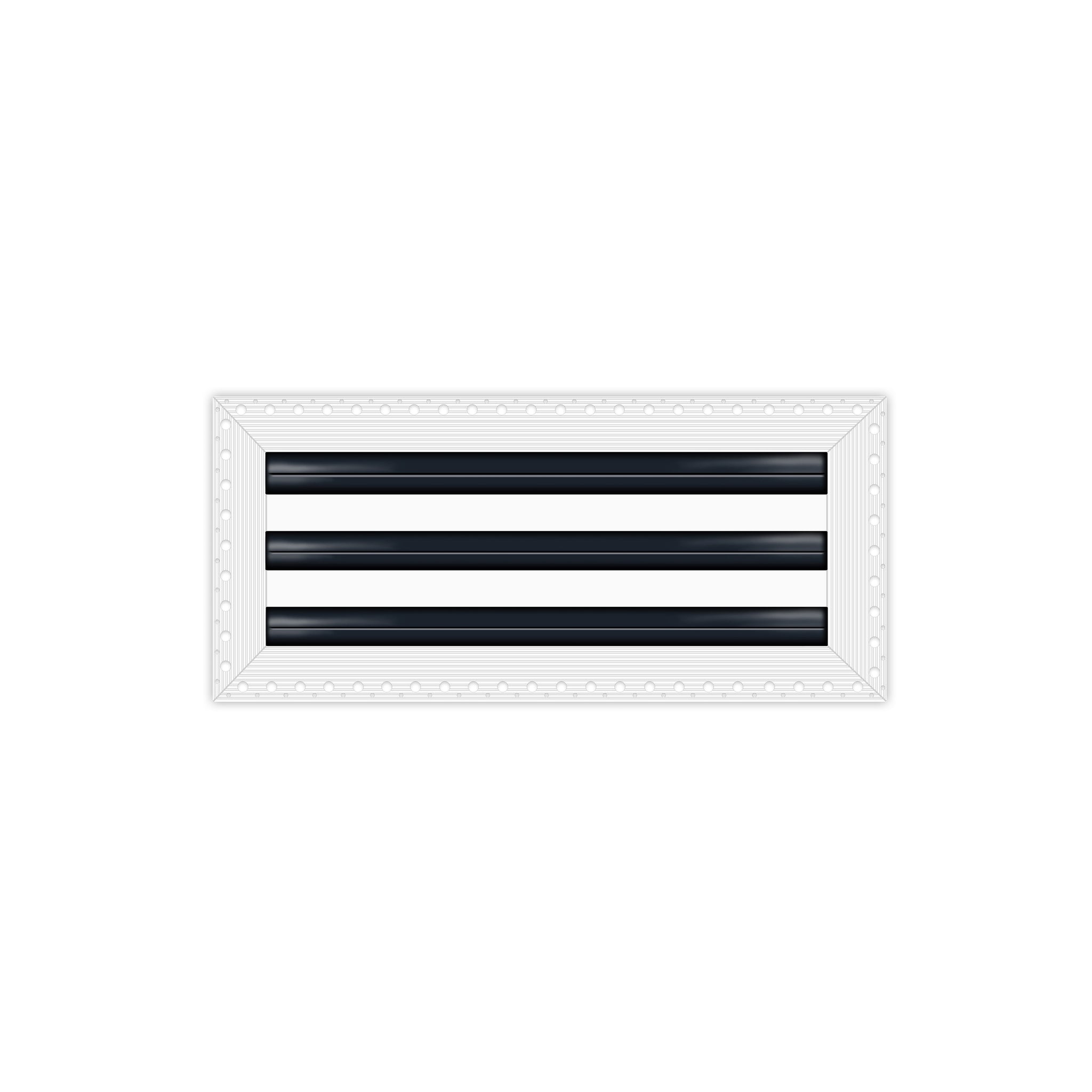 BUILDMART - 12" MUD-IN Linear Slot Diffuser - 3 Slot - Air Vent Cover - Drywall MUD IN White Air Vent - MUD Linear Slot Diffuser - Register Grille for Ceiling and Walls - Texas Buildmart