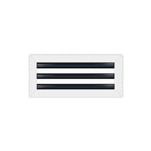 BUILDMART - 12" MUD-IN Linear Slot Diffuser - 3 Slot - Air Vent Cover - Drywall MUD IN White Air Vent - MUD Linear Slot Diffuser - Register Grille for Ceiling and Walls - Texas Buildmart
