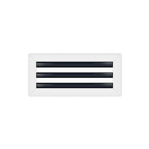 BUILDMART - 12" Linear Slot Diffuser - 3 Slot - Mud In Air Vent Cover - Drywall Mud-in White Air Vent - Mud Linear Slot Diffuser - Register Grille for Ceiling and Walls - Texas Buildmart