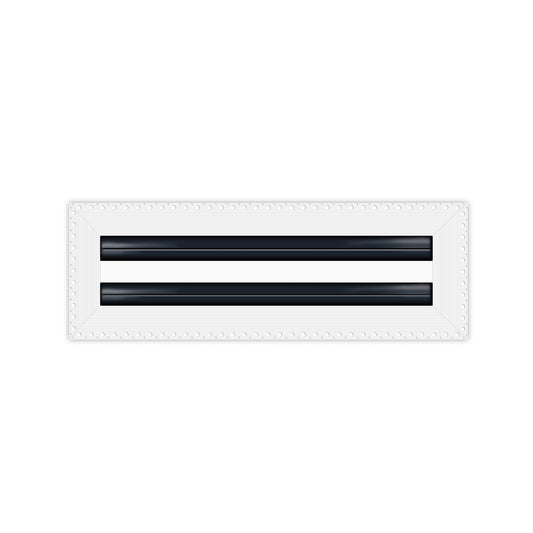 BUILDMART - 12x4 MUD-IN Air Vent Cover - Drywall MUD IN White Air Vent - MUD Linear Slot Diffuser - Register Grille for Ceiling and Walls - Texas Buildmart