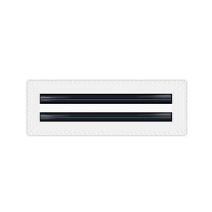 BUILDMART - 12x4 MUD-IN Air Vent Cover - Drywall MUD IN White Air Vent - MUD Linear Slot Diffuser - Register Grille for Ceiling and Walls - Texas Buildmart