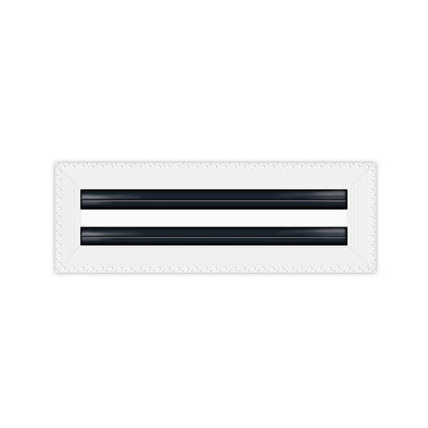 BUILDMART - 12x4 Mud In Air Vent Cover - Drywall Mud-in White Air Vent - Mud Linear Slot Diffuser - Register Grille for Ceiling and Walls - Texas Buildmart