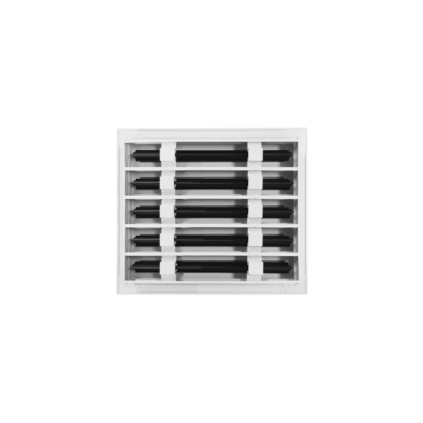 Back of 12x10 Modern Air Vent Cover White - 12x10 Standard Linear Slot Diffuser White - Texas Buildmart