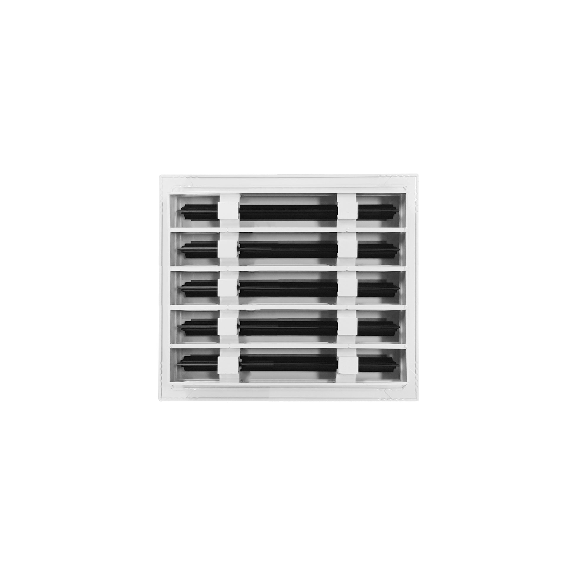 Back of 12x10 Modern Air Vent Cover White - 12x10 Standard Linear Slot Diffuser White - Texas Buildmart