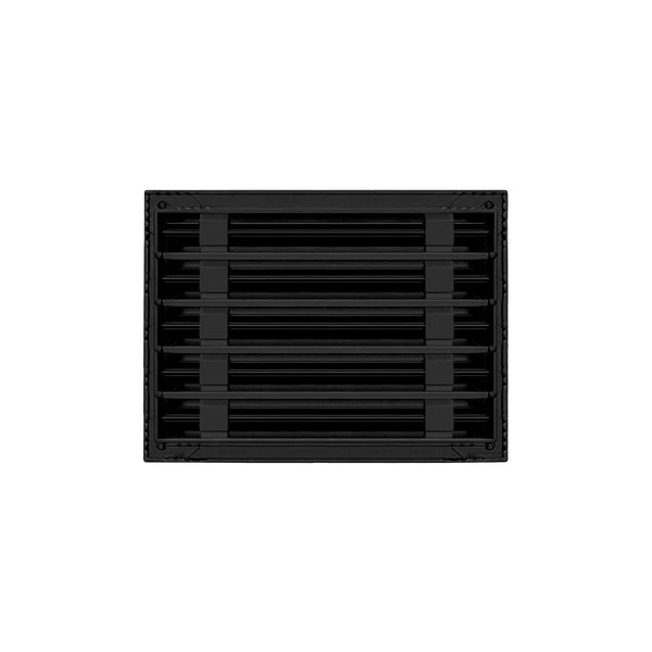Back of 12x10 Modern Air Vent Cover Black - 12x10 Standard Linear Slot Diffuser Black - Texas Buildmart