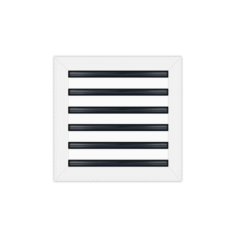 BUILDMART - 12x12 Mud In Air Vent Cover - Drywall Mud-in White Air Vent - Mud Linear Slot Diffuser - Register Grille for Ceiling and Walls - Texas Buildmart