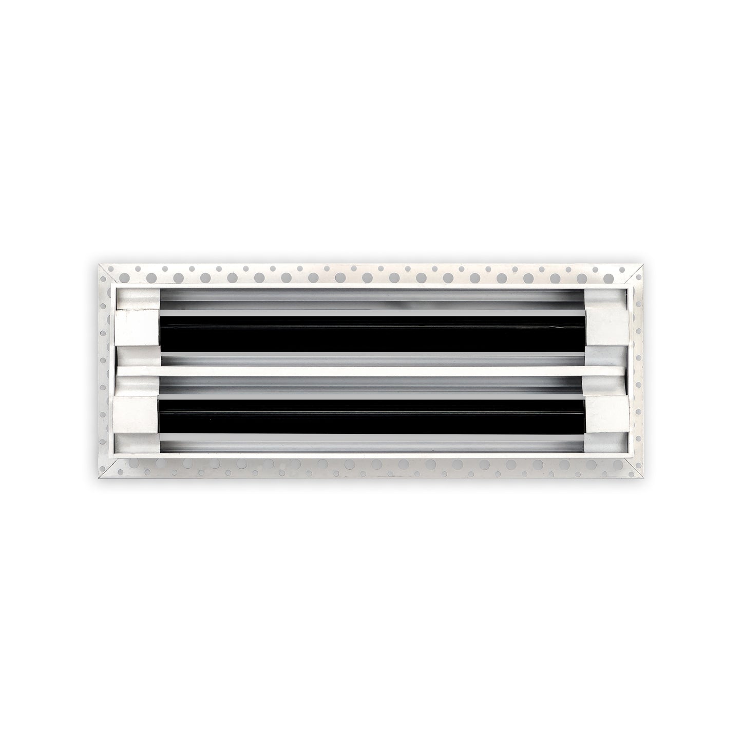 BUILDMART - 12x4 MUD-IN Air Vent Cover - Drywall MUD IN White Air Vent - MUD Linear Slot Diffuser - Register Grille for Ceiling and Walls - Texas Buildmart