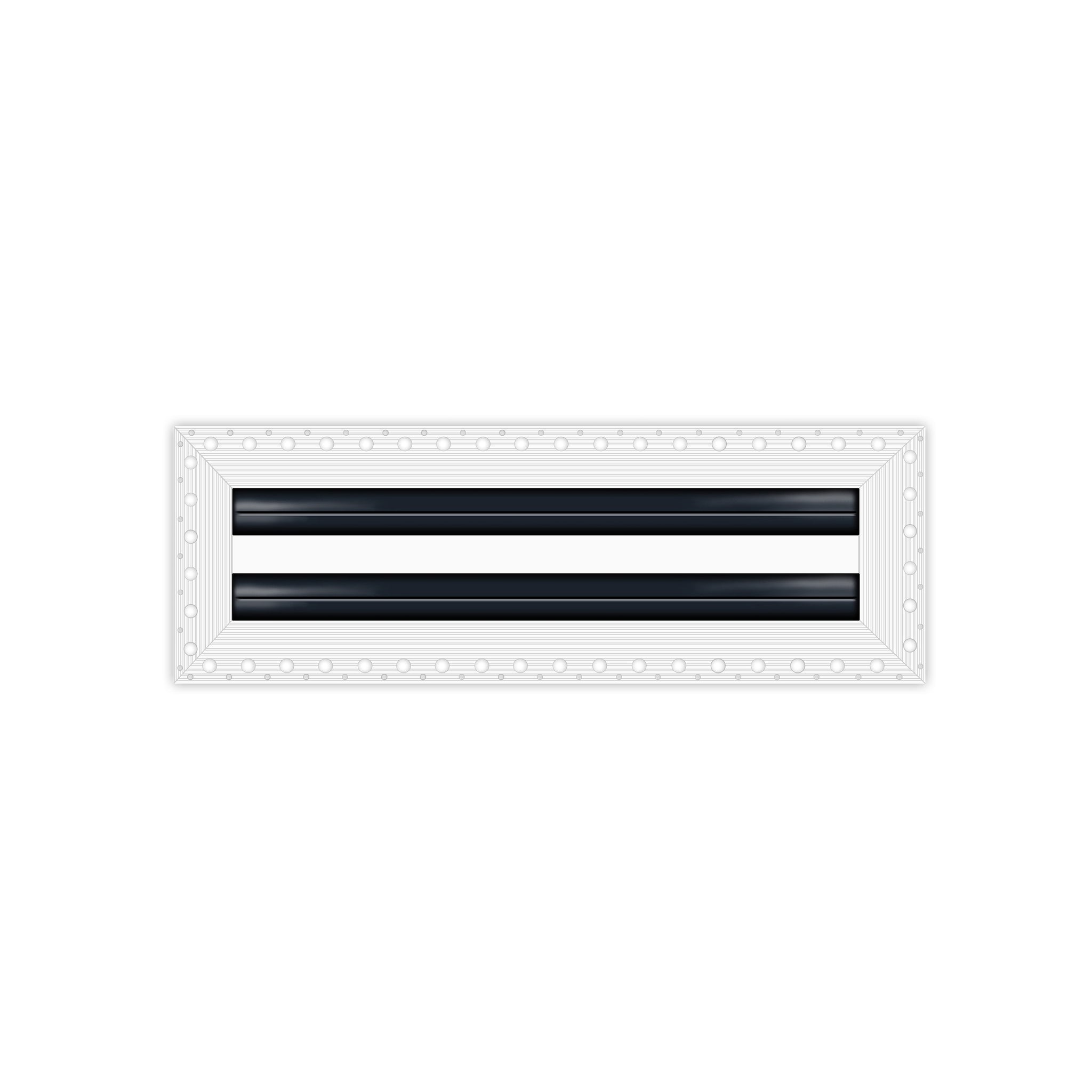 BUILDMART - 12" MUD-IN Linear Slot Diffuser - 2 Slot - Air Vent Cover - Drywall MUD IN White Air Vent - MUD Linear Slot Diffuser - Register Grille for Ceiling and Walls - Texas Buildmart