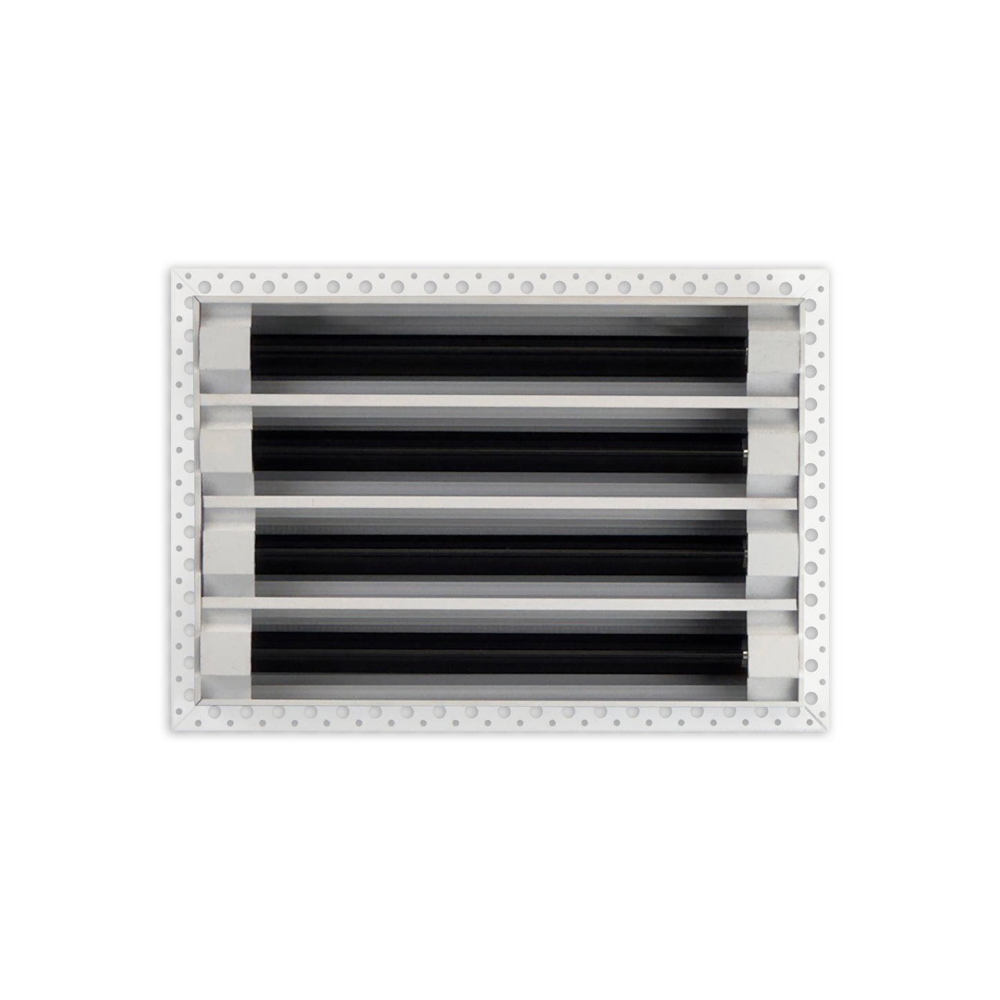 BUILDMART - 12x8 MUD-IN Air Vent Cover - Drywall MUD IN White Air Vent - MUD Linear Slot Diffuser - Register Grille for Ceiling and Walls - Texas Buildmart