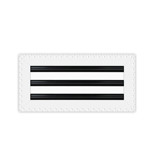 BUILDMART - 14x6 MUD-IN Air Vent Cover - Drywall MUD IN White Air Vent - MUD Linear Slot Diffuser - Register Grille for Ceiling and Walls - Texas Buildmart