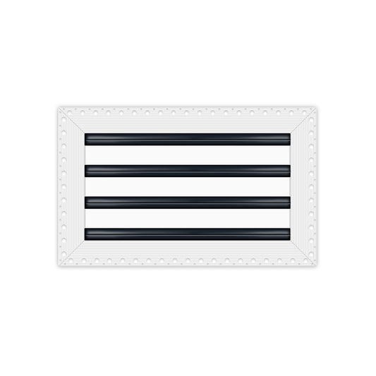 BUILDMART - 14x8 MUD-IN Air Vent Cover - Drywall MUD IN White Air Vent - MUD Linear Slot Diffuser - Register Grille for Ceiling and Walls - Texas Buildmart