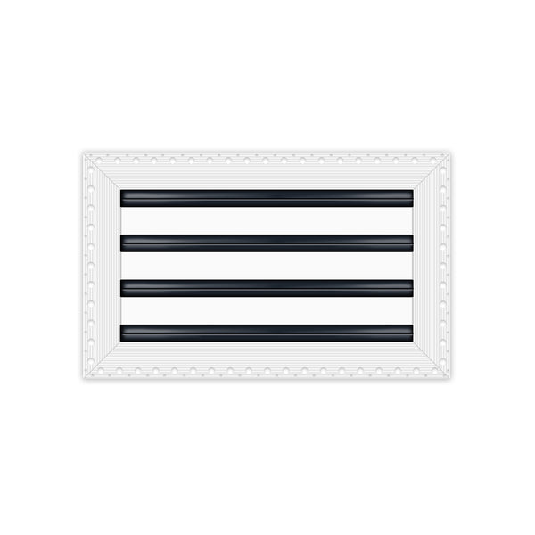 BUILDMART - 14x8 MUD-IN Air Vent Cover - Drywall MUD IN White Air Vent - MUD Linear Slot Diffuser - Register Grille for Ceiling and Walls - Texas Buildmart