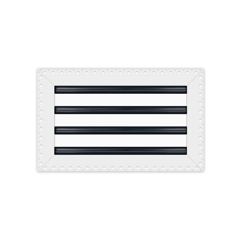 BUILDMART - 14x8 Mud In Air Vent Cover - Drywall Mud-in White Air Vent - Mud Linear Slot Diffuser - Register Grille for Ceiling and Walls - Texas Buildmart