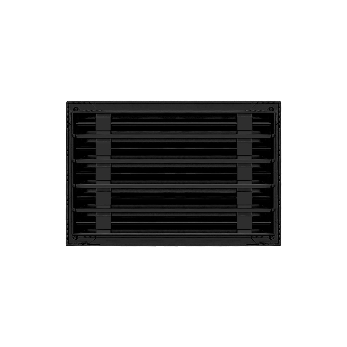 Back of 14x10 Modern Air Vent Cover Black - 14x10 Standard Linear Slot Diffuser Black - Texas Buildmart