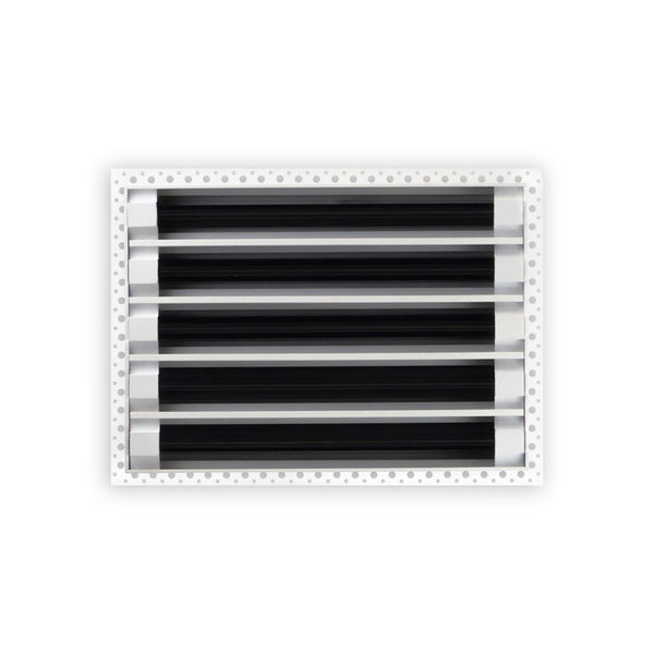 BUILDMART - 14x10 MUD-IN Air Vent Cover - Drywall MUD IN White Air Vent - MUD Linear Slot Diffuser - Register Grille for Ceiling and Walls - Texas Buildmart