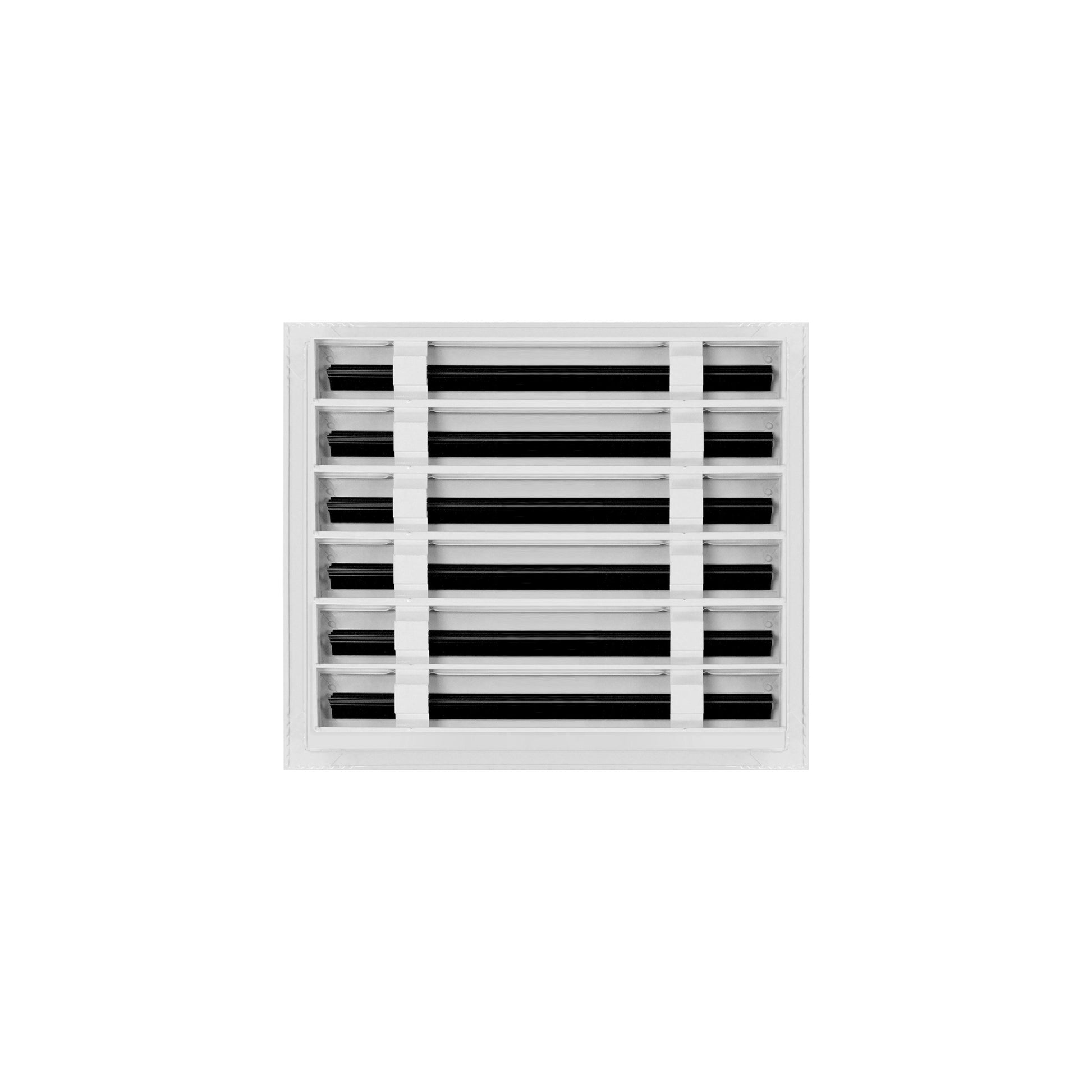 Back of 14x12 Modern Air Vent Cover White - 14x12 Standard Linear Slot Diffuser White - Texas Buildmart