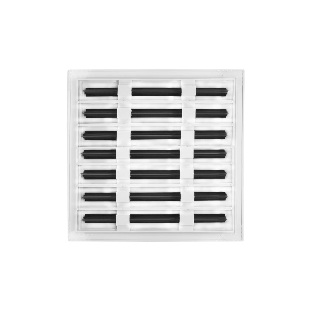 BUILDMART - 14x14 Modern AC Vent Cover - Decorative White Air Vent - S