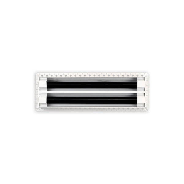BUILDMART - 14x4 MUD-IN Air Vent Cover - Drywall MUD IN White Air Vent - MUD Linear Slot Diffuser - Register Grille for Ceiling and Walls - Texas Buildmart