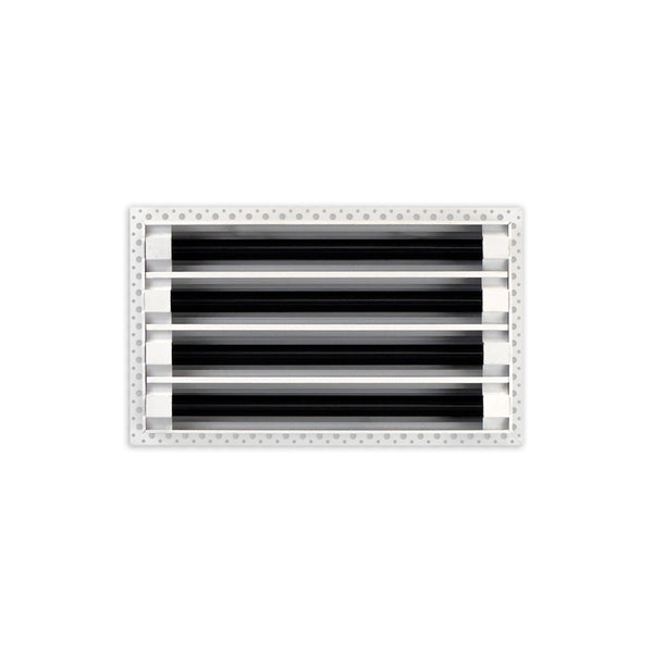 BUILDMART - 14x8 MUD-IN Air Vent Cover - Drywall MUD IN White Air Vent - MUD Linear Slot Diffuser - Register Grille for Ceiling and Walls - Texas Buildmart