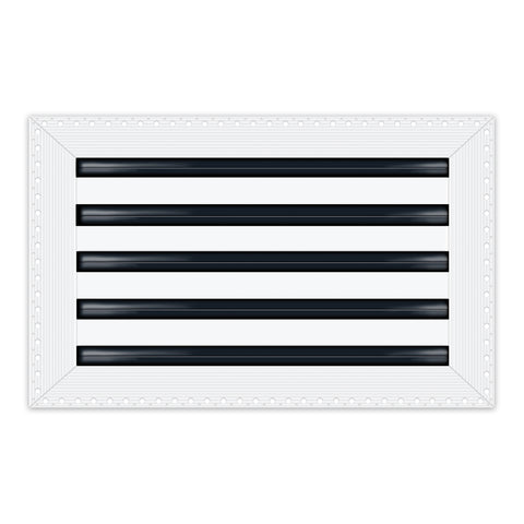 BUILDMART - 16x10 Mud In Air Vent Cover - Drywall Mud-in White Air Vent - Mud Linear Slot Diffuser - Register Grille for Ceiling and Walls - Texas Buildmart